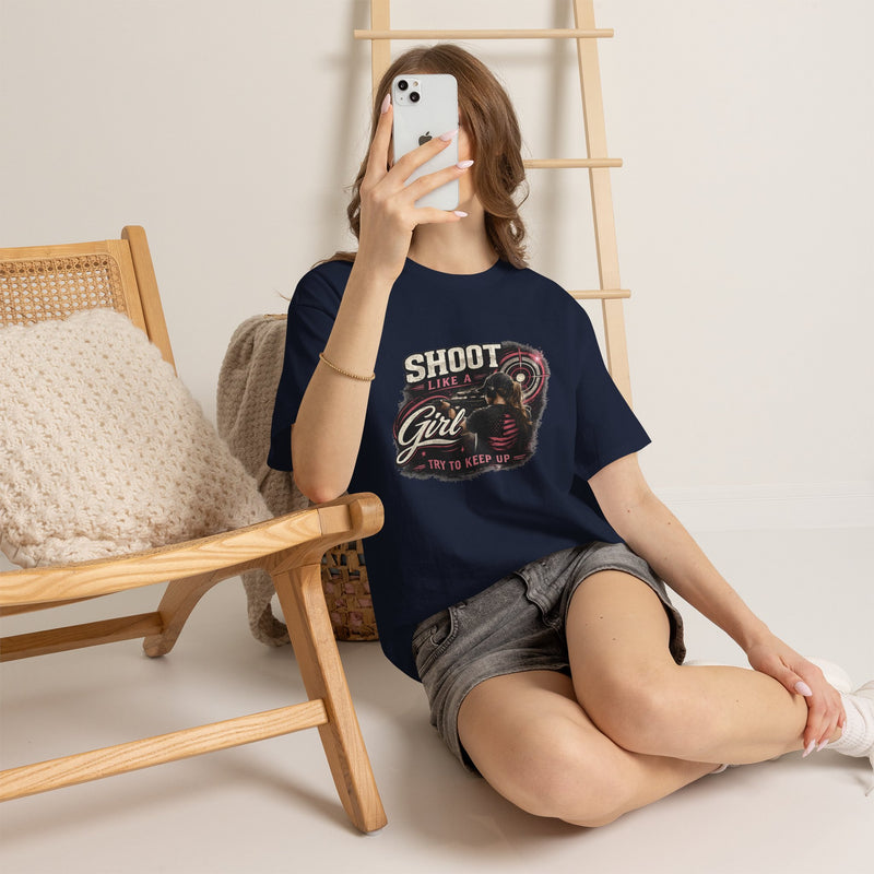 Shoot Like a Girl Tee | Targets Unlimited Back Graphic