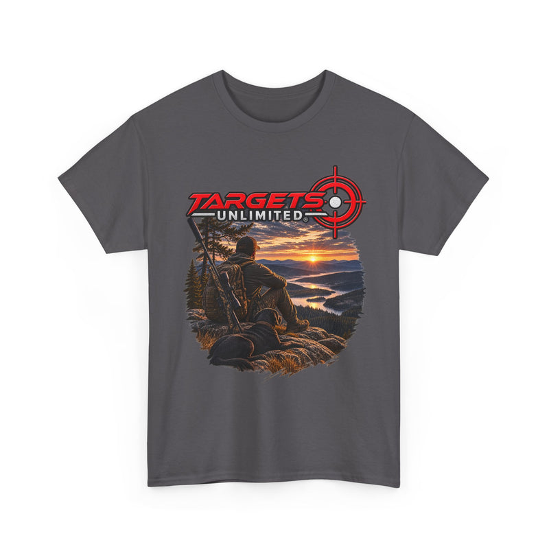 Targets Unlimited Hunting T-Shirt – Sunset Shooter Graphic Tee
