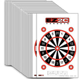 EZ2C Targets #15: Dartboard Paper Shooting Target 11"x17" USA Made