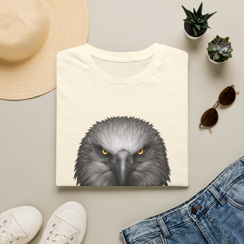 Intense Eagle Face T-Shirt | Fierce Bald Eagle Head Graphic