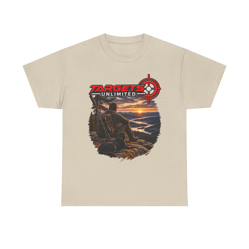 Targets Unlimited Hunting T-Shirt – Sunset Shooter Graphic Tee