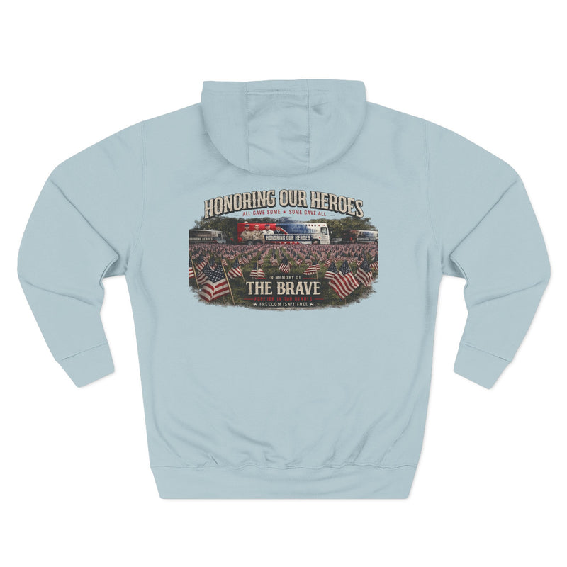 Three-Panel Fleece Hoodie
