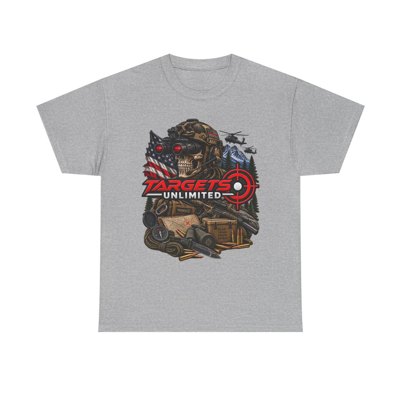 Targets Unlimited Graphic T‑Shirt — Tactical Hunting & Shooting Vibe