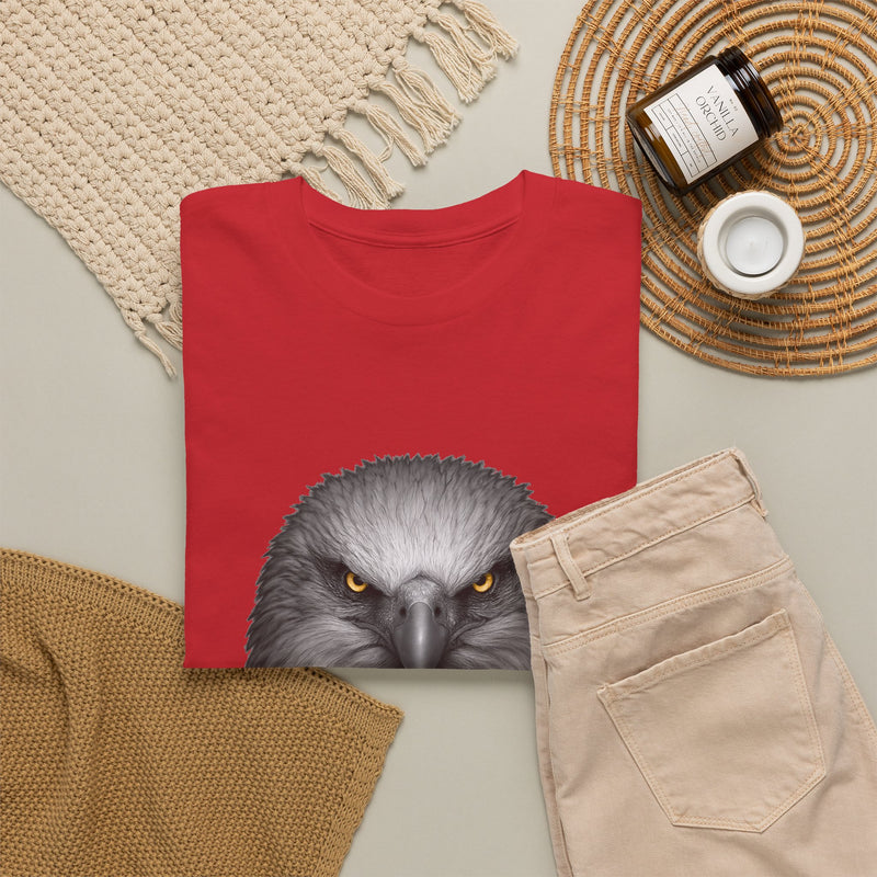 Intense Eagle Face T-Shirt | Fierce Bald Eagle Head Graphic