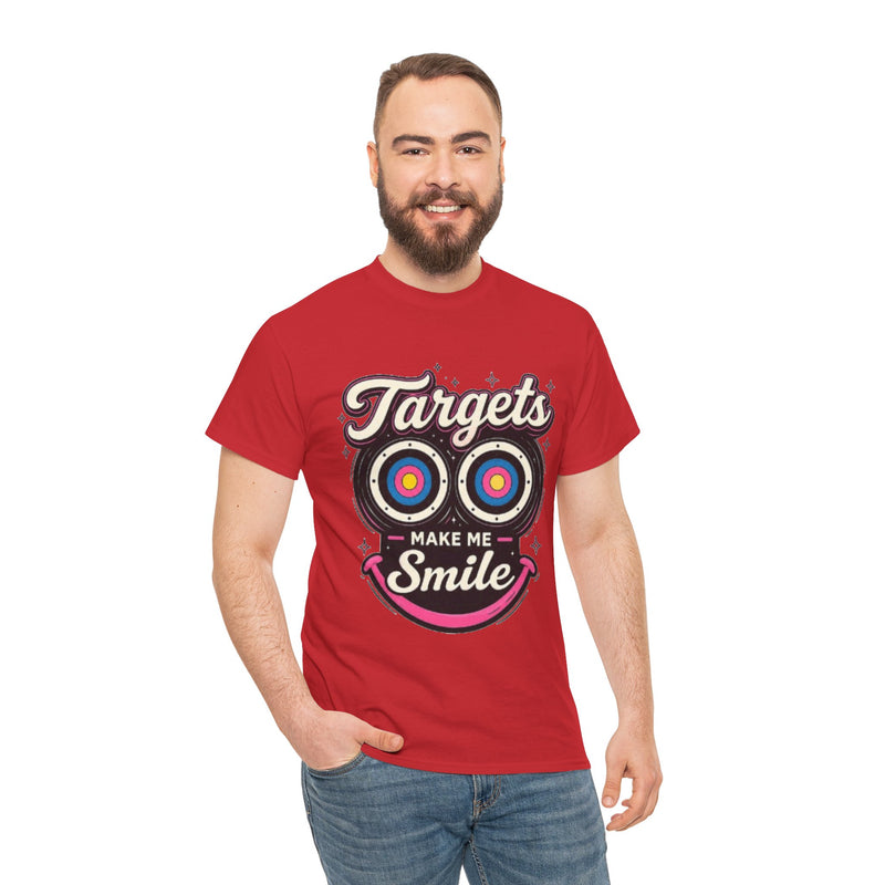 Targets Make Me Smile Tee | Archery Target Graphic T-Shirt