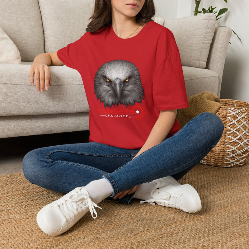 Intense Eagle Face T-Shirt | Fierce Bald Eagle Head Graphic