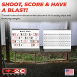 20 EZ2C Pistol Poker Paper Shooting Targets 12"x18" 20 pack USA MADE