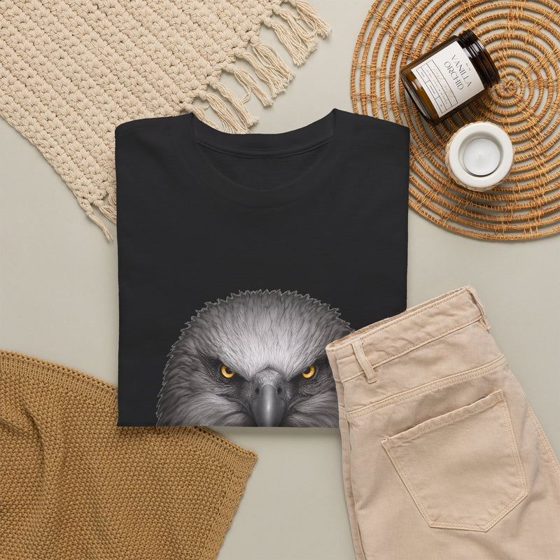Intense Eagle Face T-Shirt | Fierce Bald Eagle Head Graphic