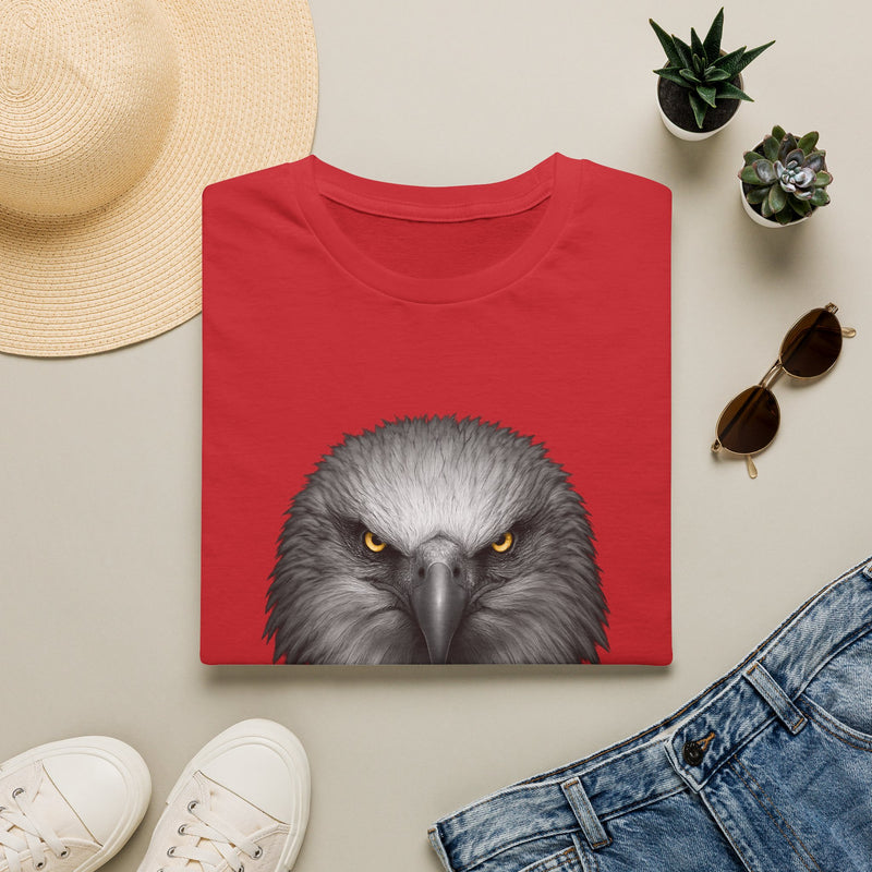 Intense Eagle Face T-Shirt | Fierce Bald Eagle Head Graphic