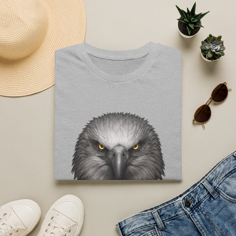 Intense Eagle Face T-Shirt | Fierce Bald Eagle Head Graphic