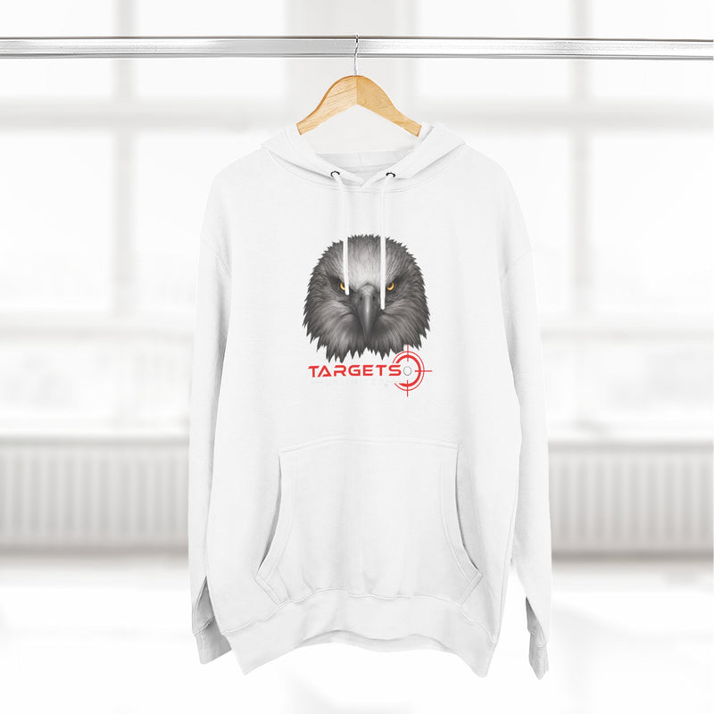 Eagle Head with Target hoodie | Three-Panel Fleece Hoodie