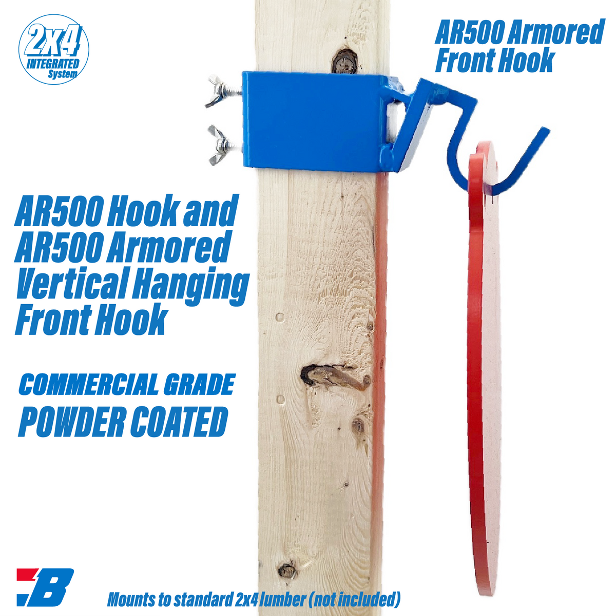 Bash Targets Target Stand Front Hook 2"x4"