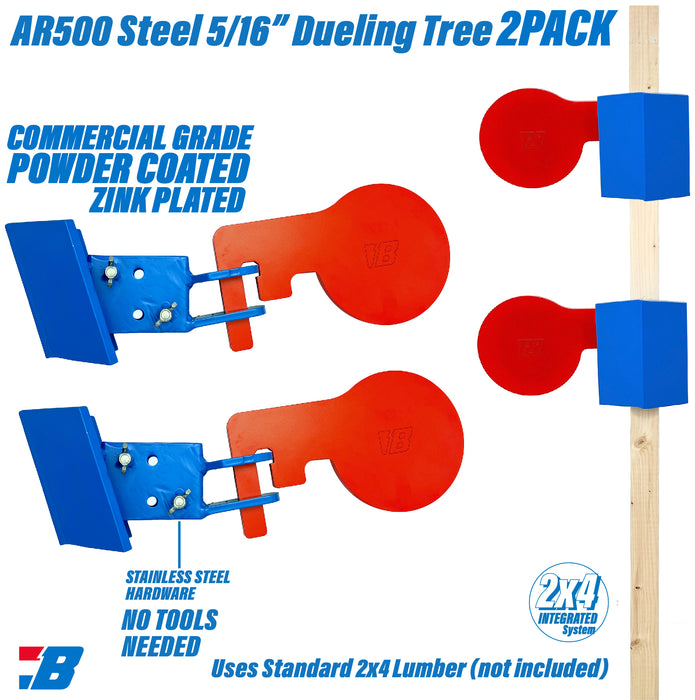 Bash Targets Target Stand Dueling 2x4 - 5/16"