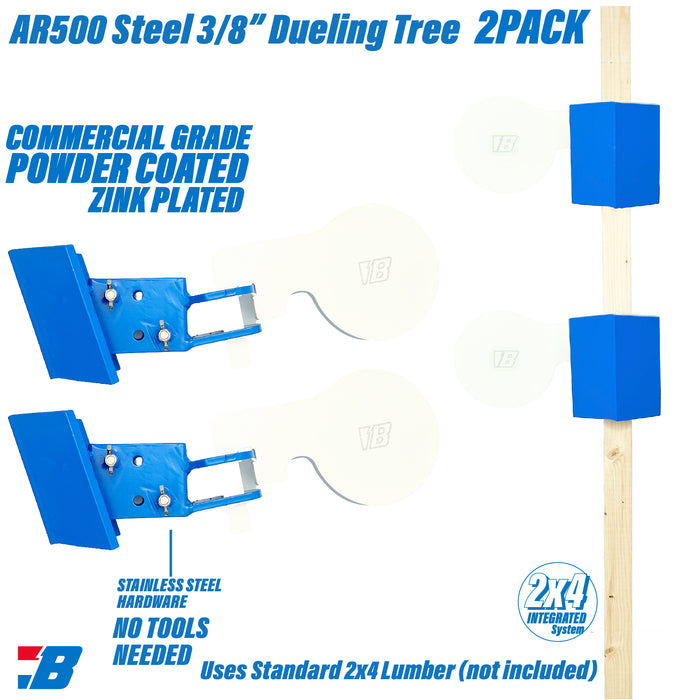 Bash Targets Target Stand Dueling 2x4 - 3/8"