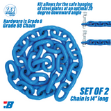 Bash Targets Chain Hanging Kit-3/8" Grade 80 14" — image 2
