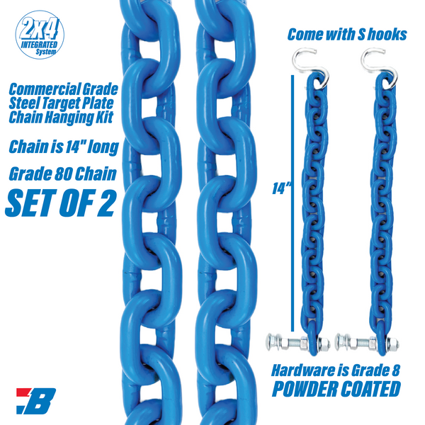 Bash Targets Chain Hanging Kit-3/8" Grade 80 14"