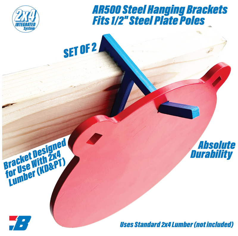 Bash Horizontal AR500 Hook 2"x4"