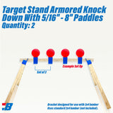 Bash Targets Target Stand Knock Down 2x4 - 5/16" (Set of 2) — image 1