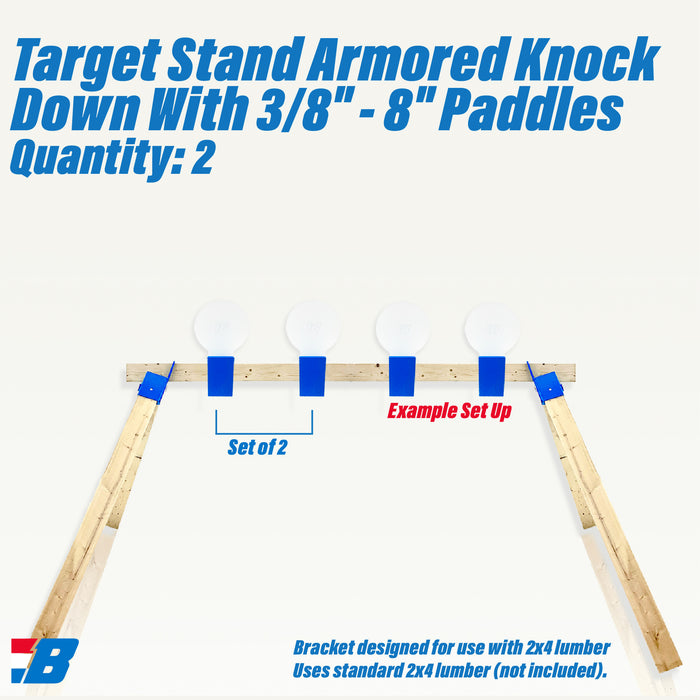 Bash Targets Target Stand Knock Down 2x4 - 3/8"