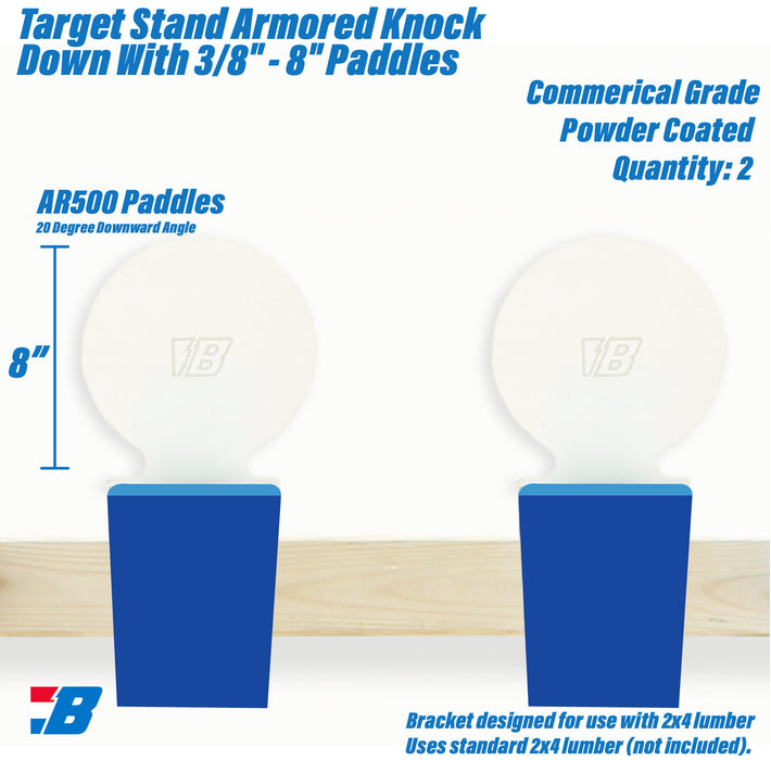 Bash Targets Target Stand Knock Down 2x4 - 3/8"