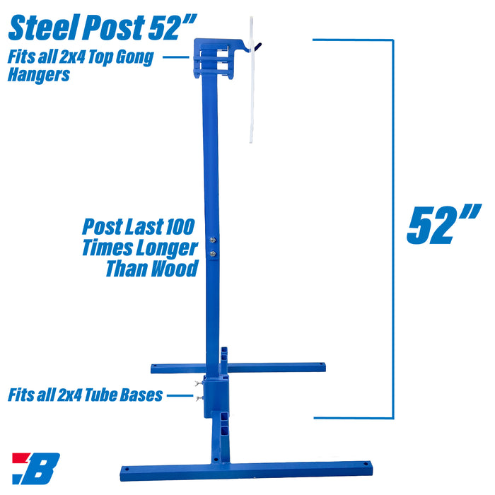 Bash Targets 52" Steel Post, 9/16" Thick