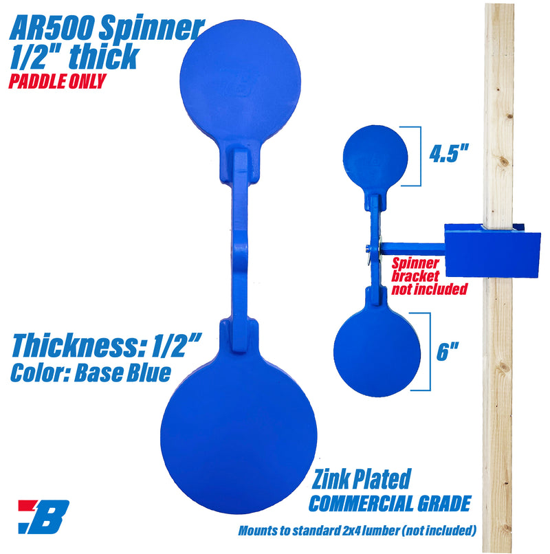 Bash Targets Spinner Paddle - 1/2"