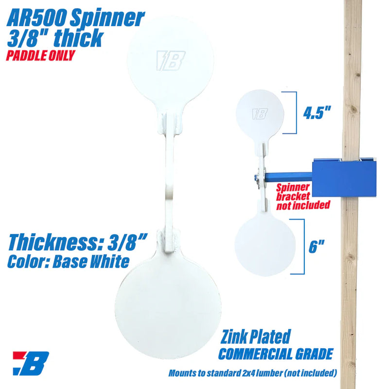 Bash Targets Challenge Spinner Paddle - 3/8"