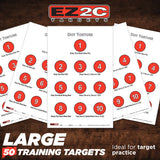 EZ2C Targets #17: Dot Torture Drill 11"x17" Paper Shooting Target USA MADE