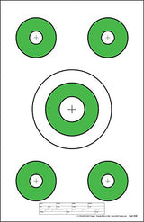 25 EZ2C Targets RD8 Paper Targets 11"x17" (Pad of 25) USA Made for range