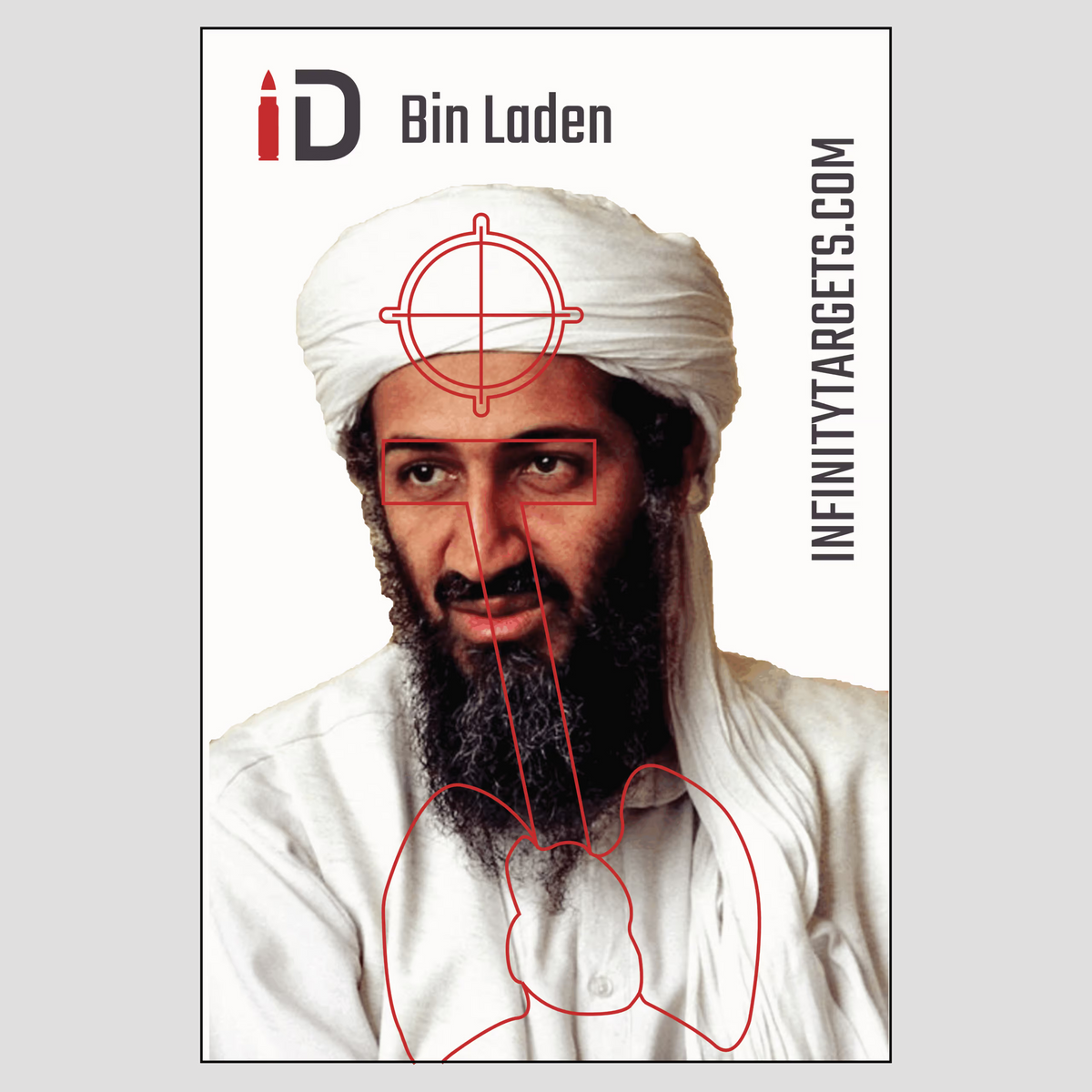 Bin Laden Paper Shooting Target (36"x24")