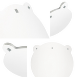 Round Gong AR500 3/8" Thick, Powder Coated White — image 2