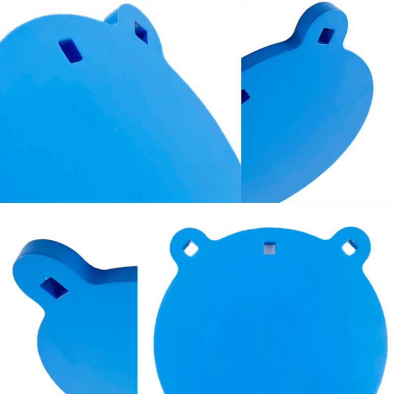 Round Gong AR500 1/2" Thick, Powder Coated Blue