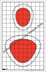 EZ2C Targets #4/RD4: Silhouette Paper Shooting Targets 11”x17” USA MADE