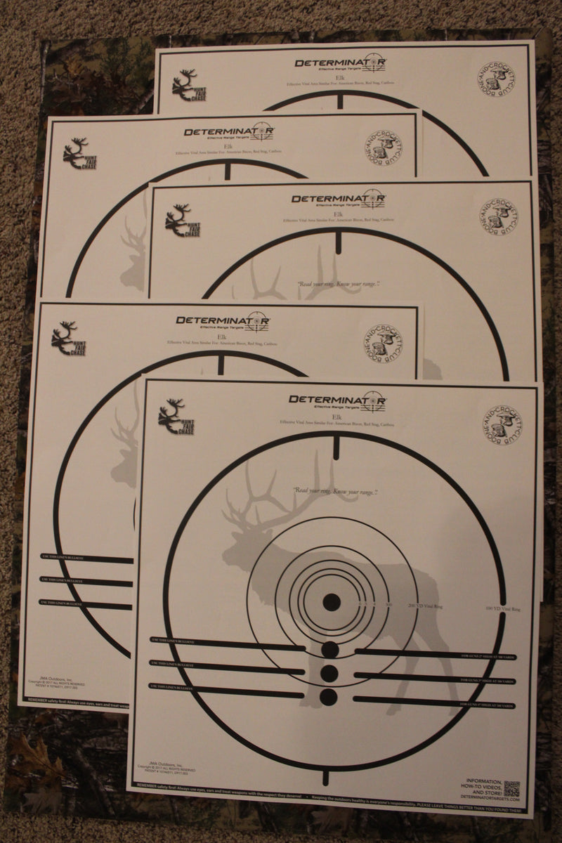 Determinator Targets - Elk Obsession 5 packs for price of 4