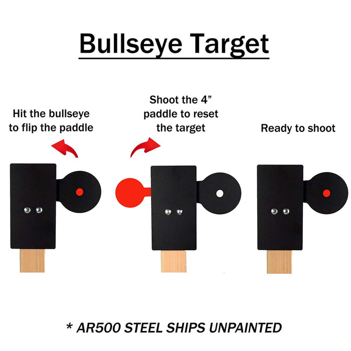 Rimfire Bullseye Target - Static Stand