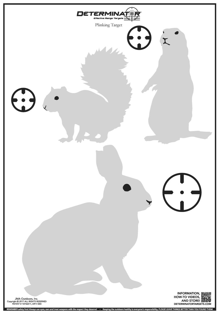 Determinator Targets - Plinking – 3 Animals