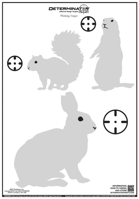 Determinator Targets - Plinking – 3 Animals