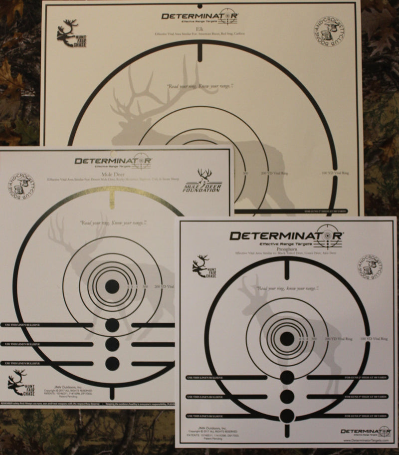 Determinator Targets - Rocky Mountain Package Elk, Mule Deer, Pronghorn
