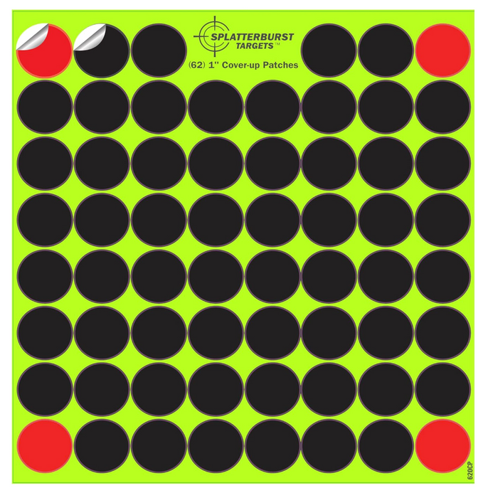 1 inch Stick & Splatter Self Adhesive Shooting Targets (10 Pack ...