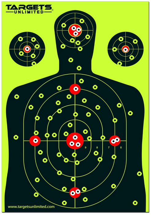 Targets Unlimited Splatter Silhouette 12"x18"