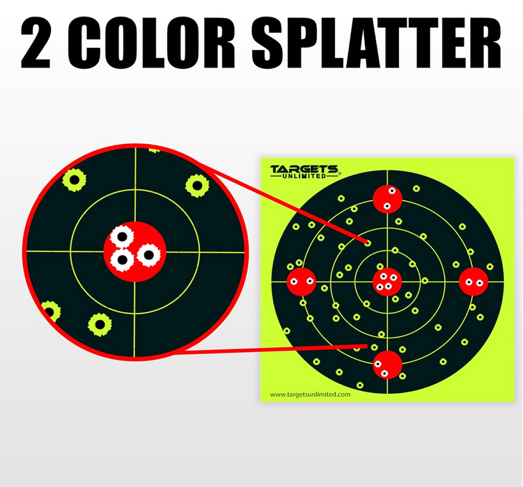 Targets Unlimited Splatter 12x12 inch bullseye