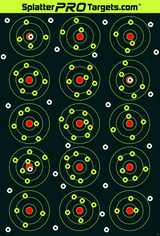 Splatter Pro 9 Up Bullseye Targets 12x18 — image 2