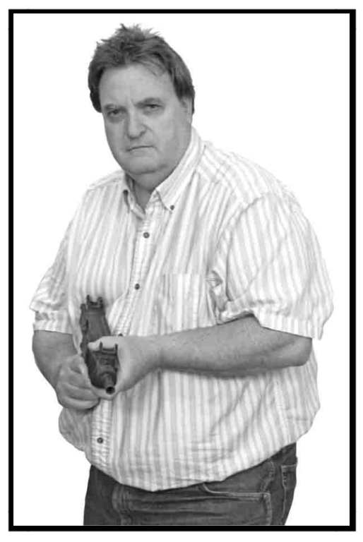 PH16 Realistic Bad Guy with Uzi | 23"x 35"