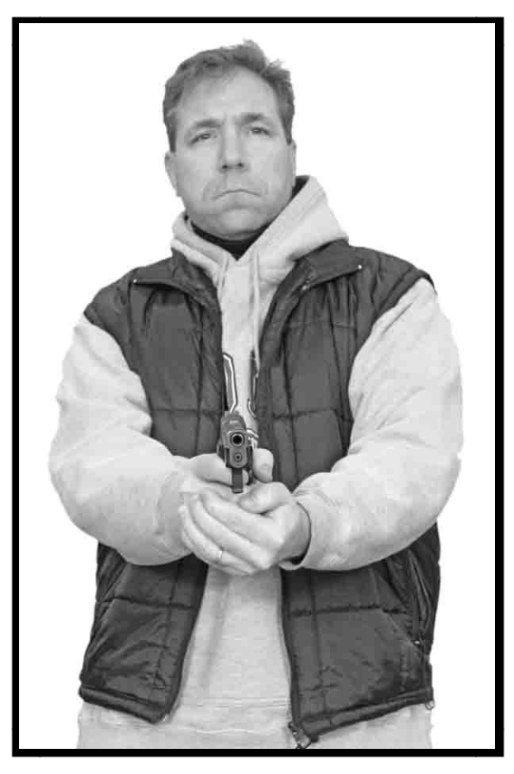 PH20 Realistic Hostile Guy with Pistol |23"x 35"