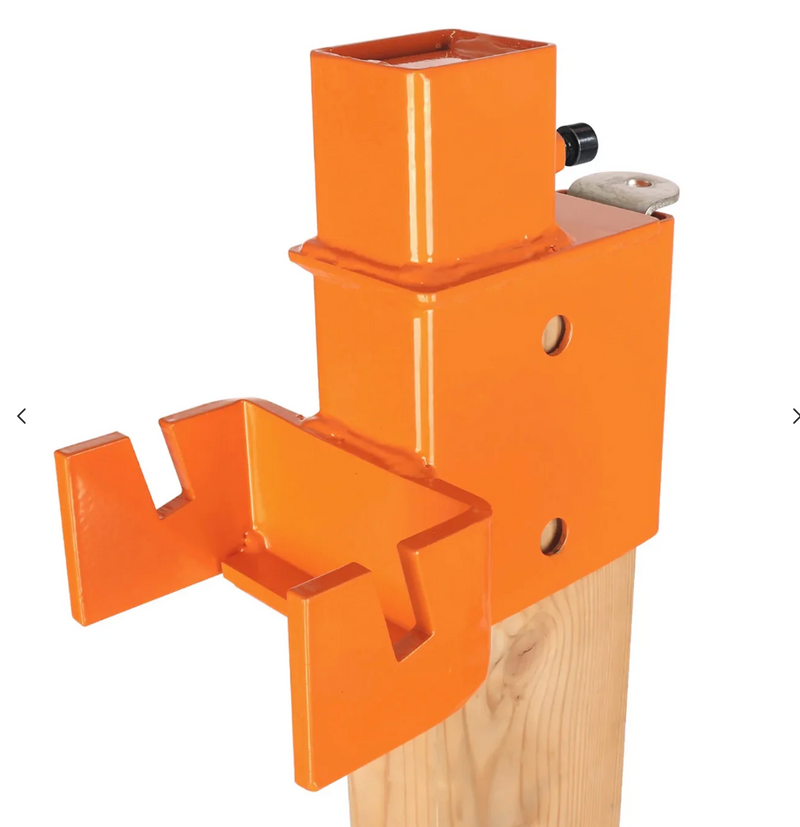 AIMPulse AR500 Steel Bullseye Hostage Target 3/8" w/ 2x4 T-Post Mounting Bracket