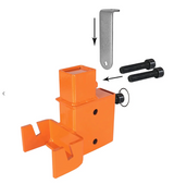 Top Tier Biz  AR500 Steel Bullseye Hostage Target 3/8" w/ 2x4 T-Post Mounting Bracket — image 5