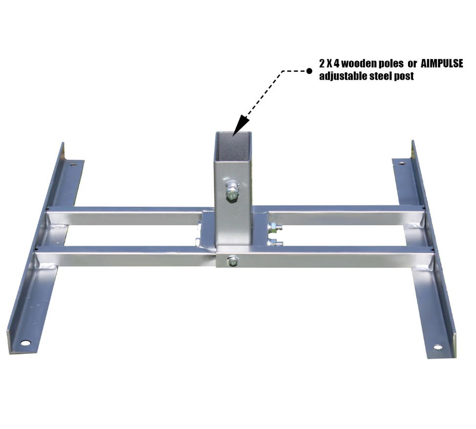 Top Tier Biz H-Shaped Steel Target Stand Base 2 Pack — Targets Unlimited