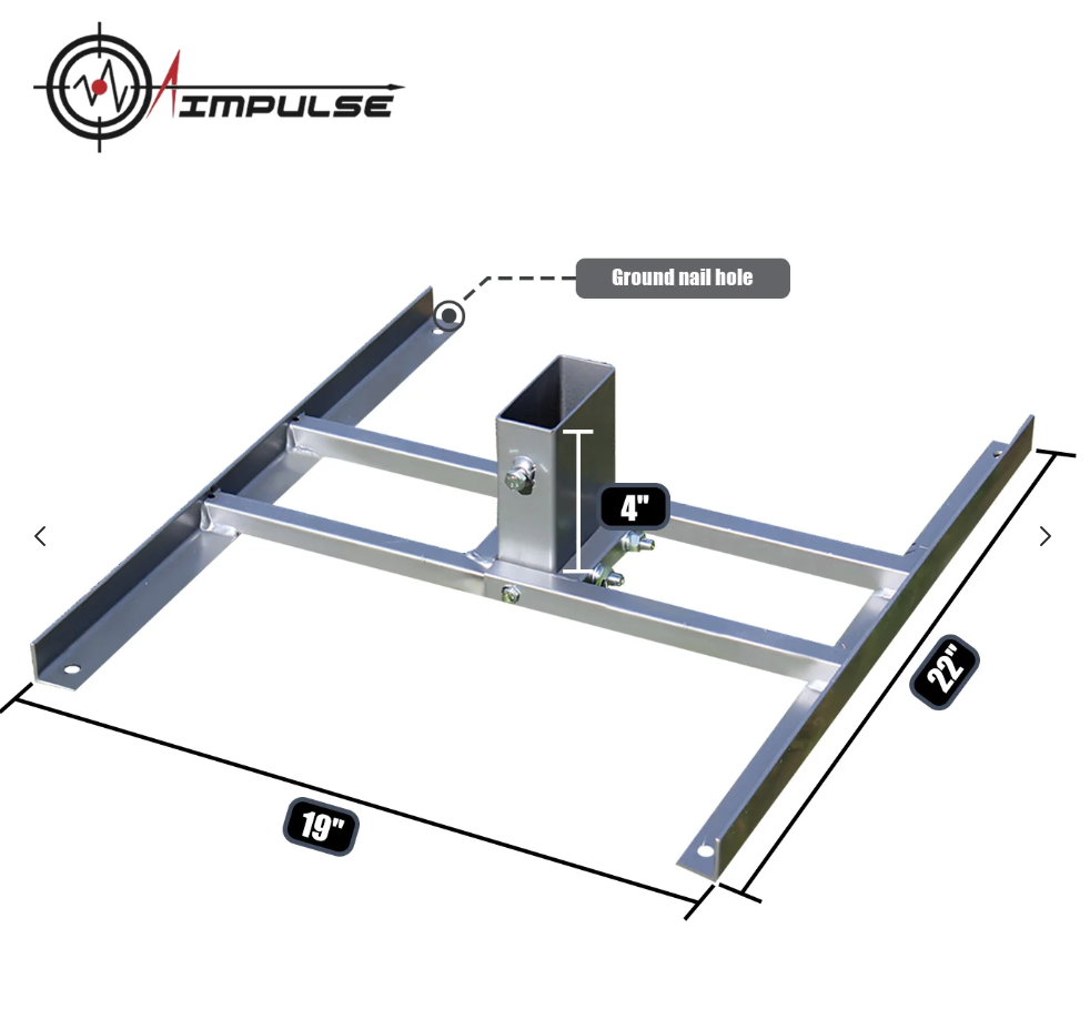 Target Base Stand Top Tier Biz H-Shaped Steel Target Stand Base 2 Pack — Targets Unlimited