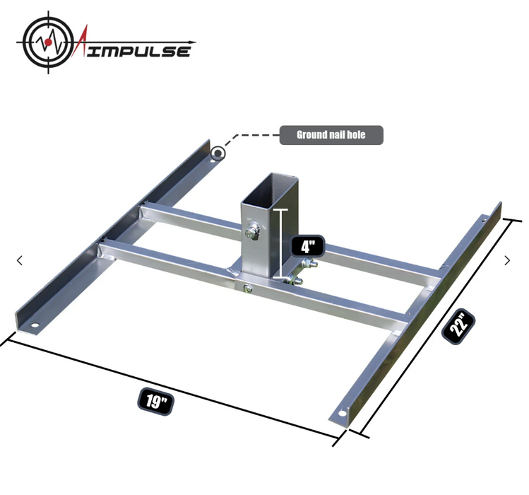 AIMPULSE H-Shaped Steel Target Stand Base  2 Pack