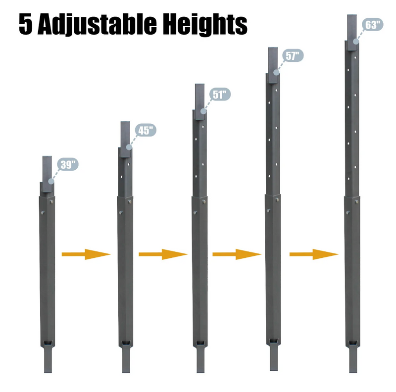 AIMPULSE Adjustable Height Steel Post